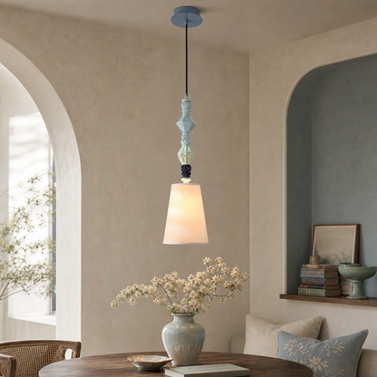 Pastel Cloud-Glaze Blue Ceramic Mini Pendant