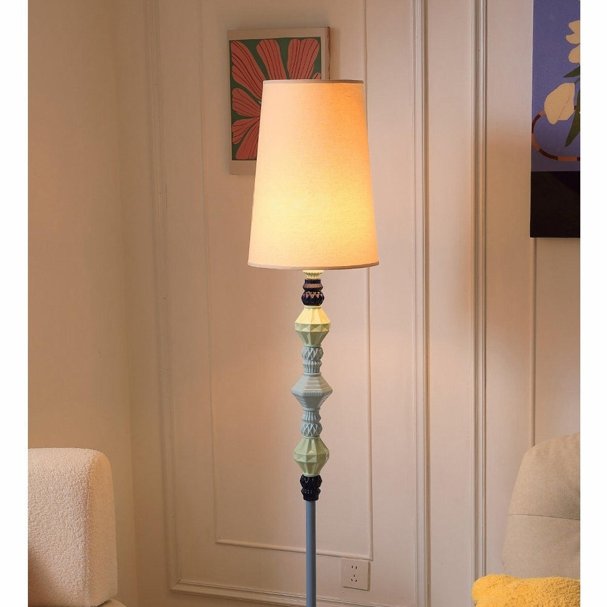 
Pastel Colorful Ceramic Floor Lamp