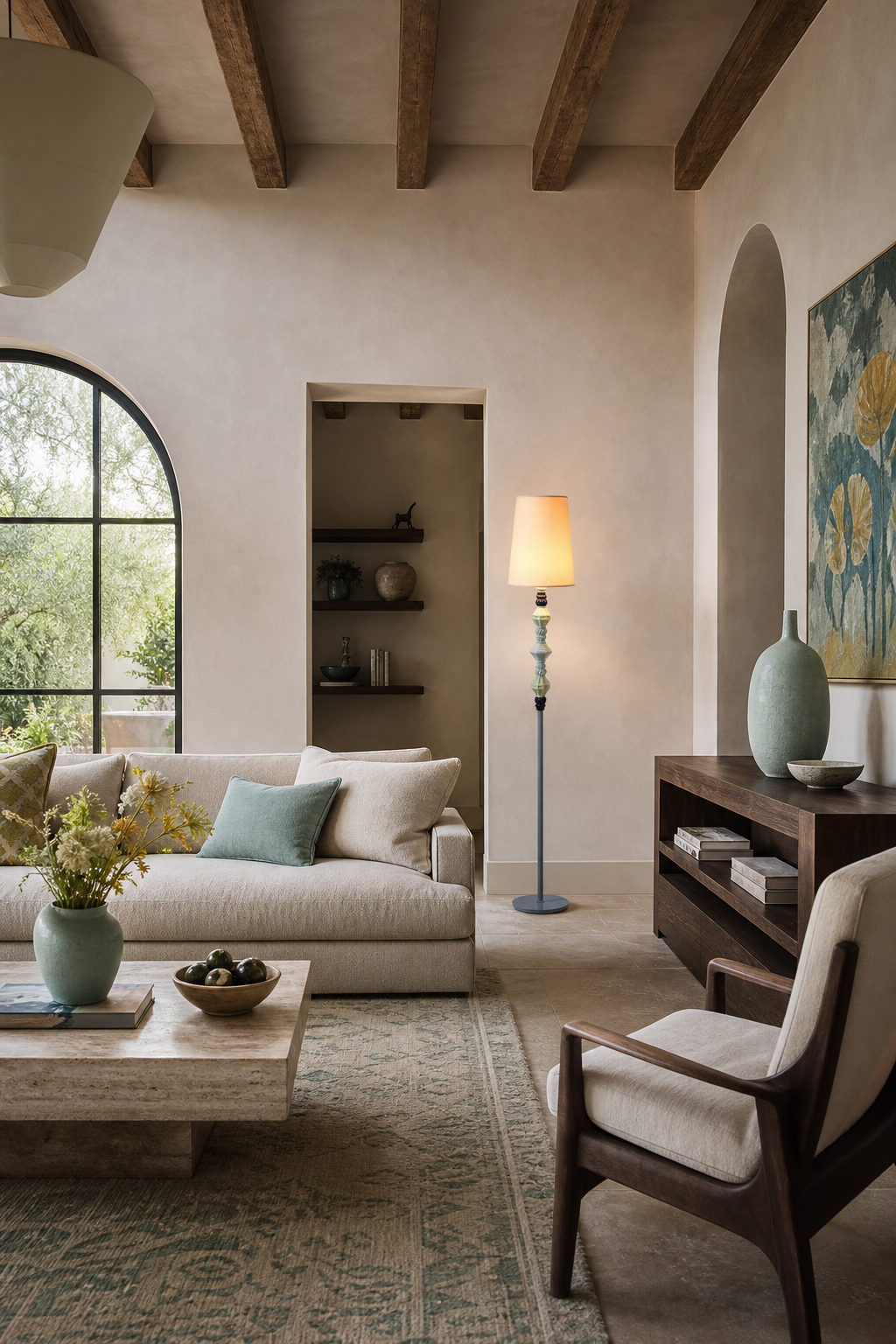 
Pastel Colorful Ceramic Floor Lamp